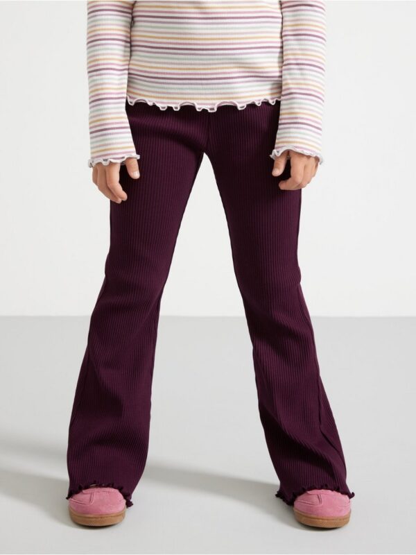 Ribbed flared leggings - 3001935-7268