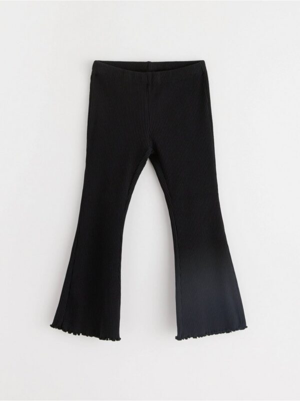 Ribbed flared leggings - 3001935-80