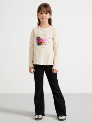 Ribbed flared leggings - 3001935-80