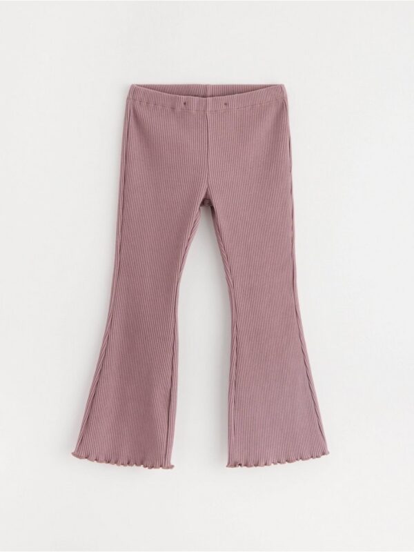 Ribbed flared leggings - 3001935-9438