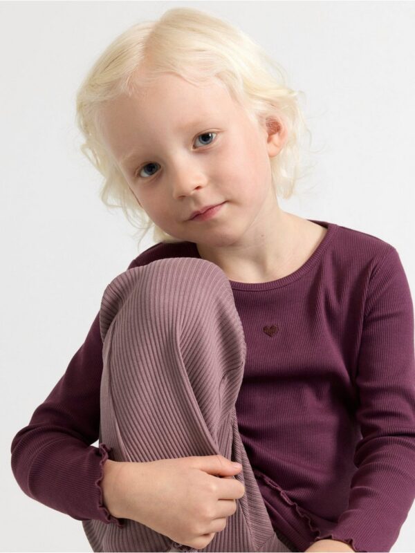 Ribbed flared leggings - 3001935-9438