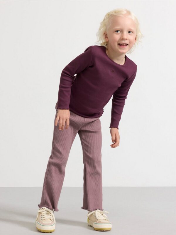 Ribbed flared leggings - 3001935-9438