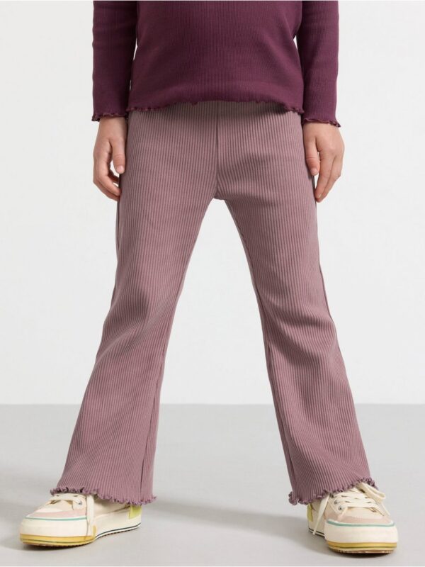 Ribbed flared leggings - 3001935-9438