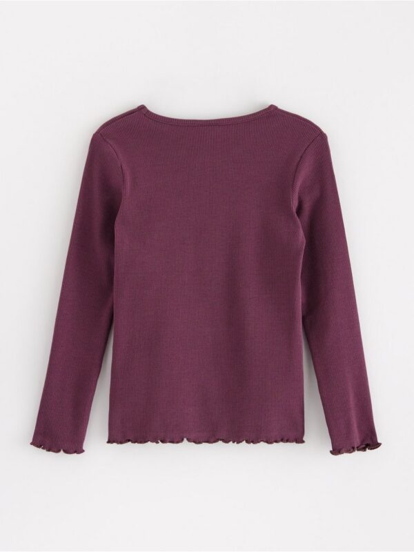 Ribbed long sleeved top - 3001938-9439