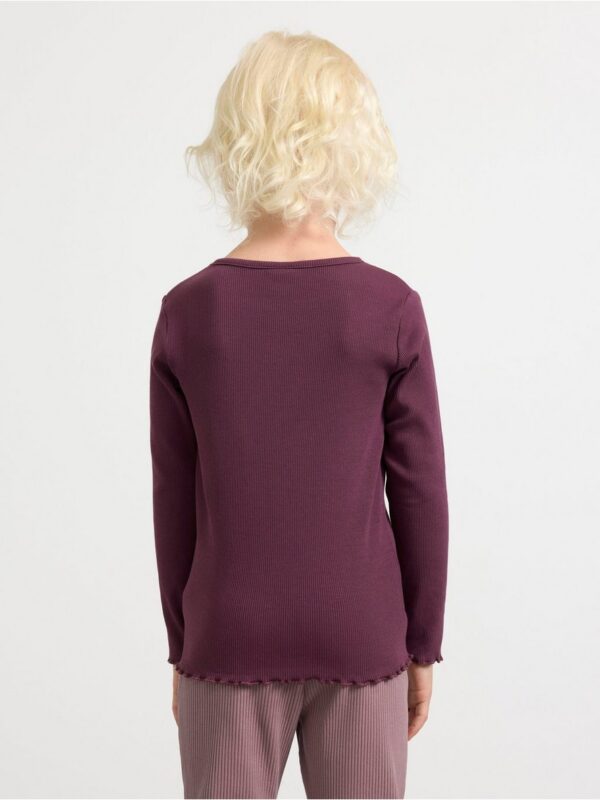Ribbed long sleeved top - 3001938-9439