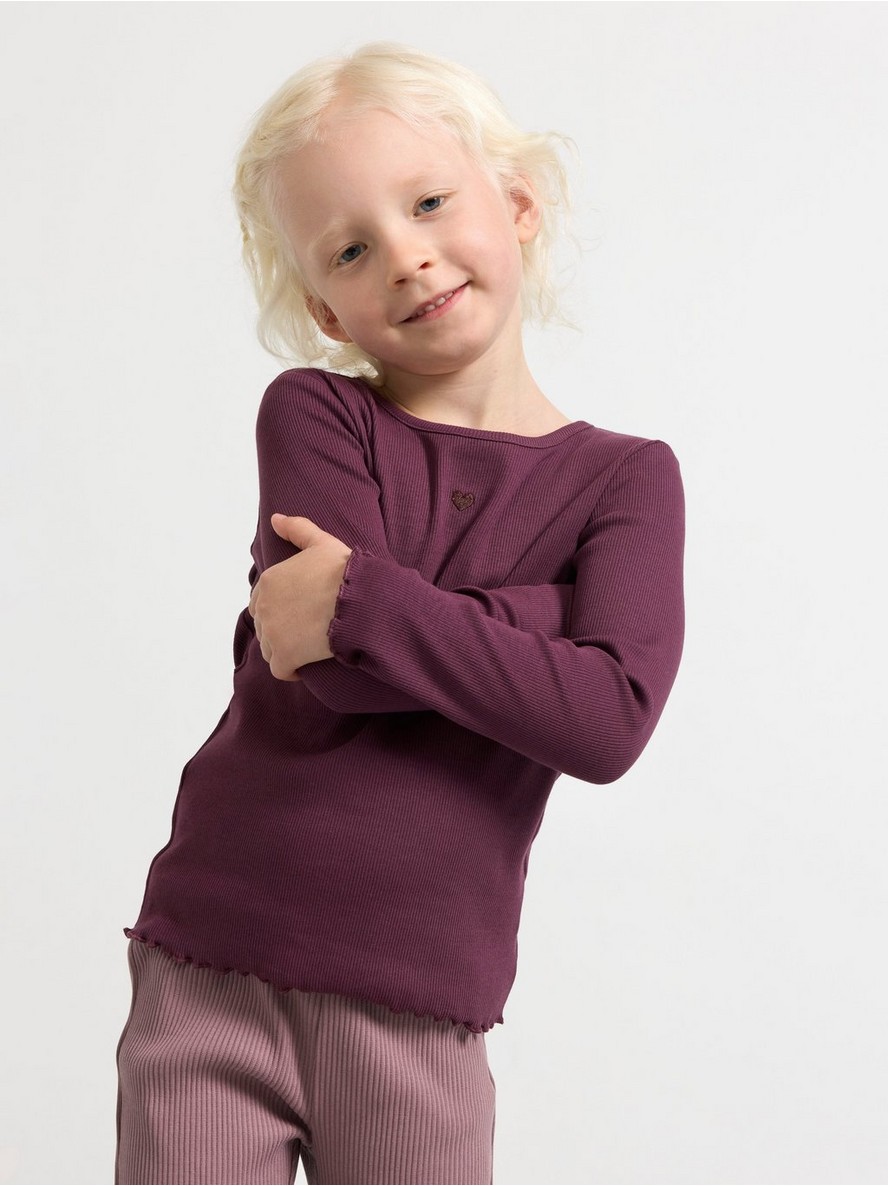 Majica – Ribbed long sleeved top