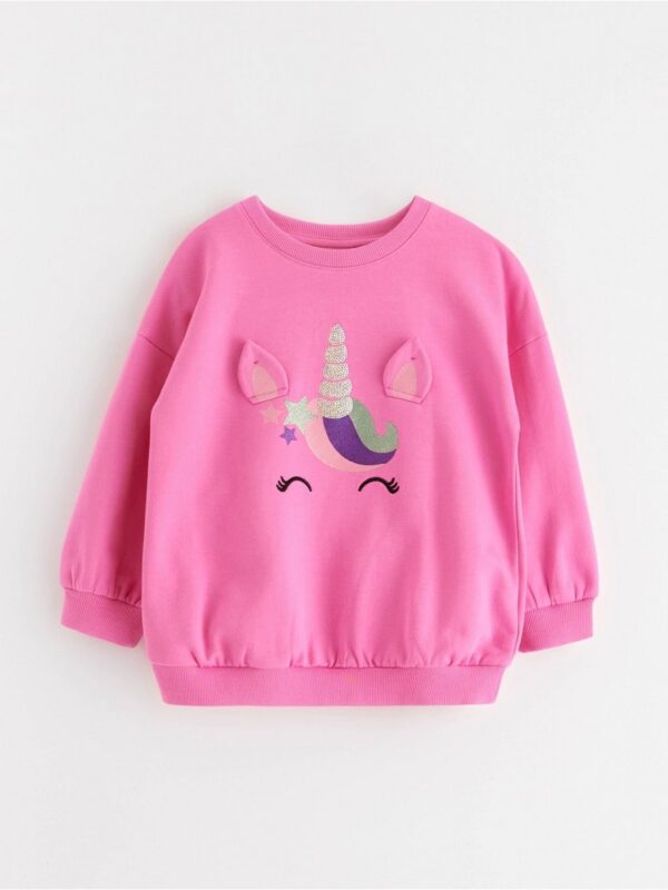 Sweatshirt with brushed inside - 3001948-481