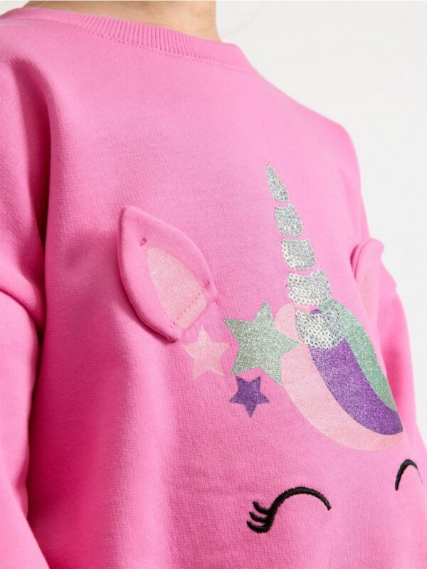 Sweatshirt with brushed inside - 3001948-481