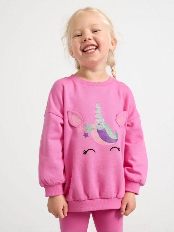 Sweatshirt with brushed inside - 3001948-481
