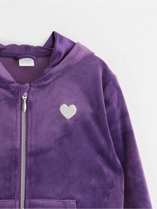 Velour hoodie - 3001962-3121