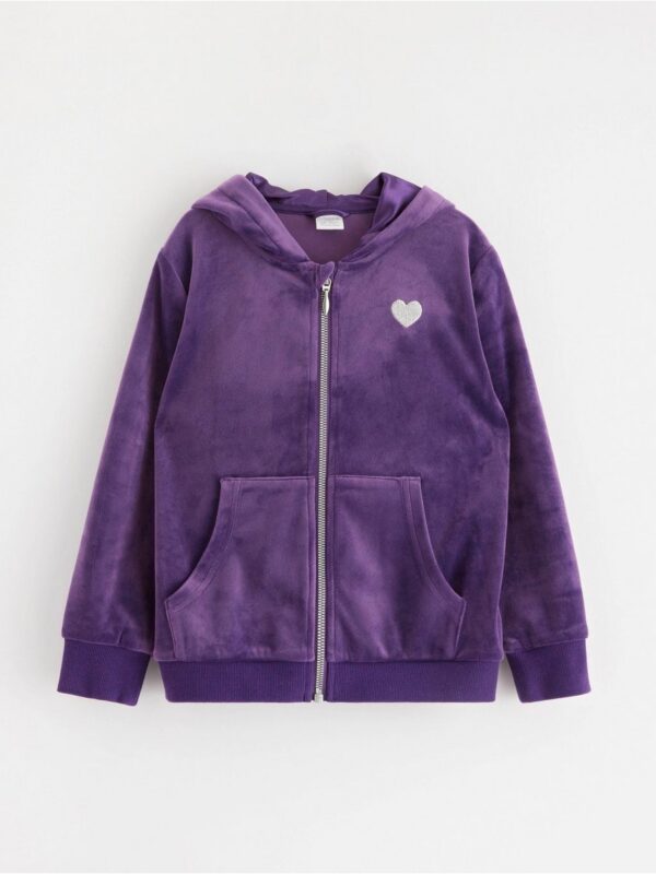 Velour hoodie - 3001962-3121