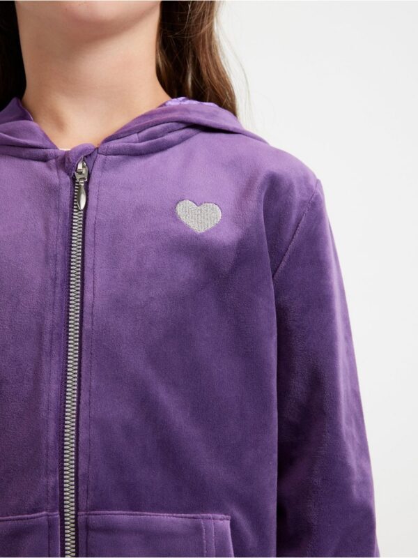 Velour hoodie - 3001962-3121