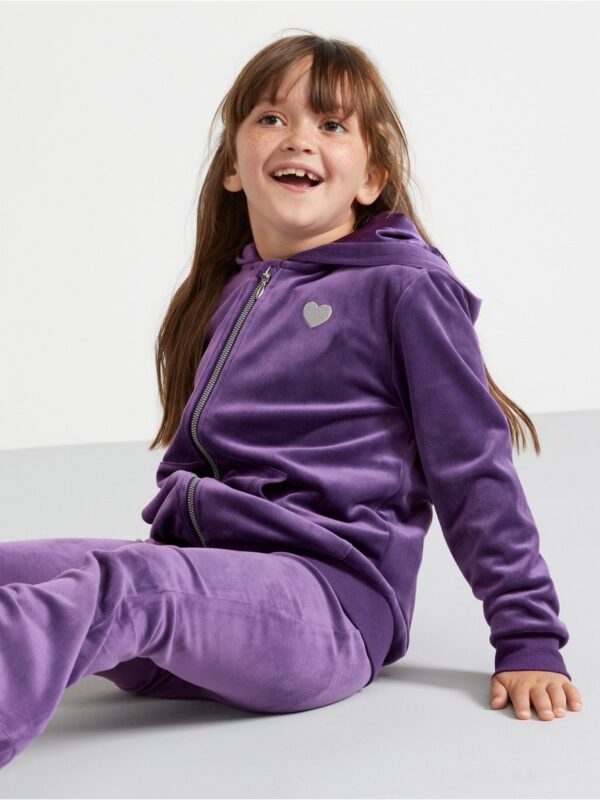 Velour hoodie - 3001962-3121
