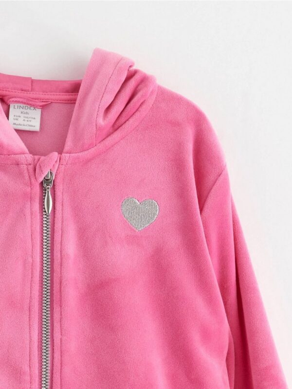 Velour hoodie - 3001962-481
