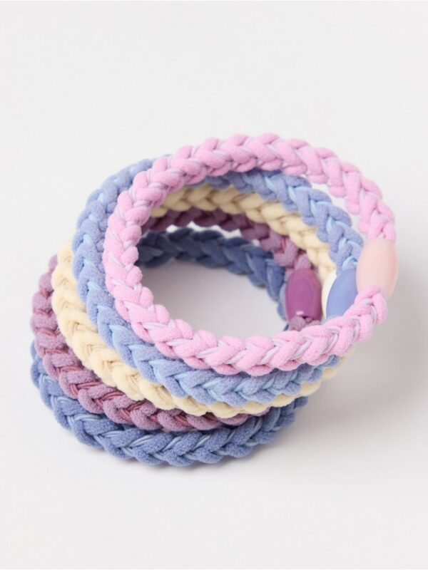 5-pack braided hair elastics - 3002033-9604