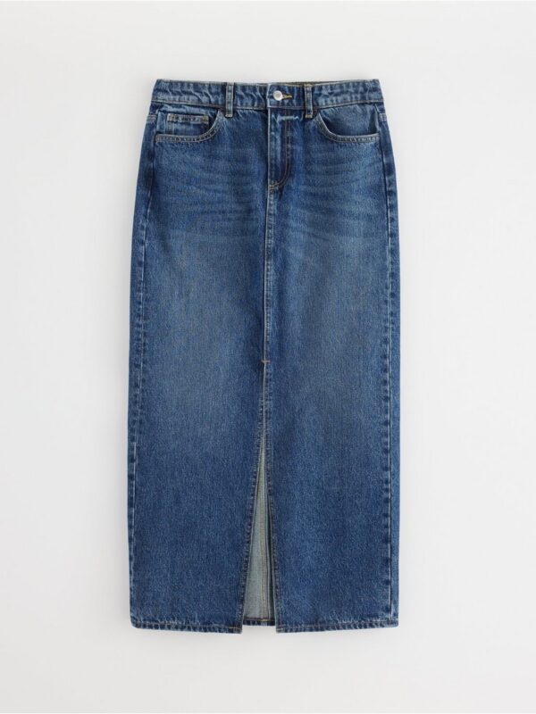 Long denim skirt - 3002089-9614