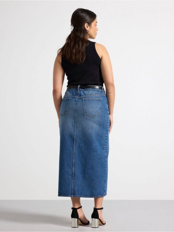 Long denim skirt - 3002089-9614