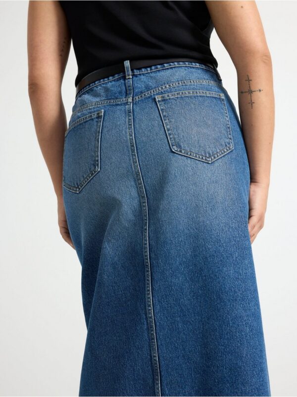 Long denim skirt - 3002089-9614