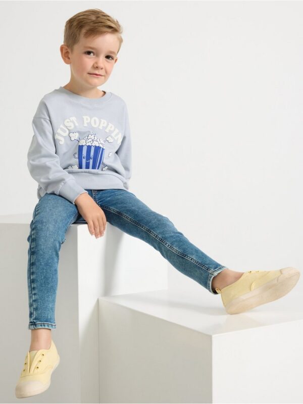 Sweatshirt with brushed inside - 3002106-8403