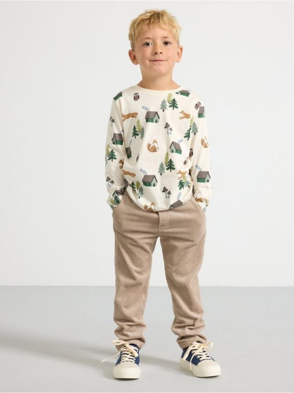 Trousers in corduroy - 3002221-6402