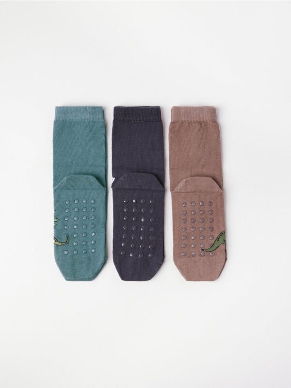 3-pack socks with antislip - 3002549-8429