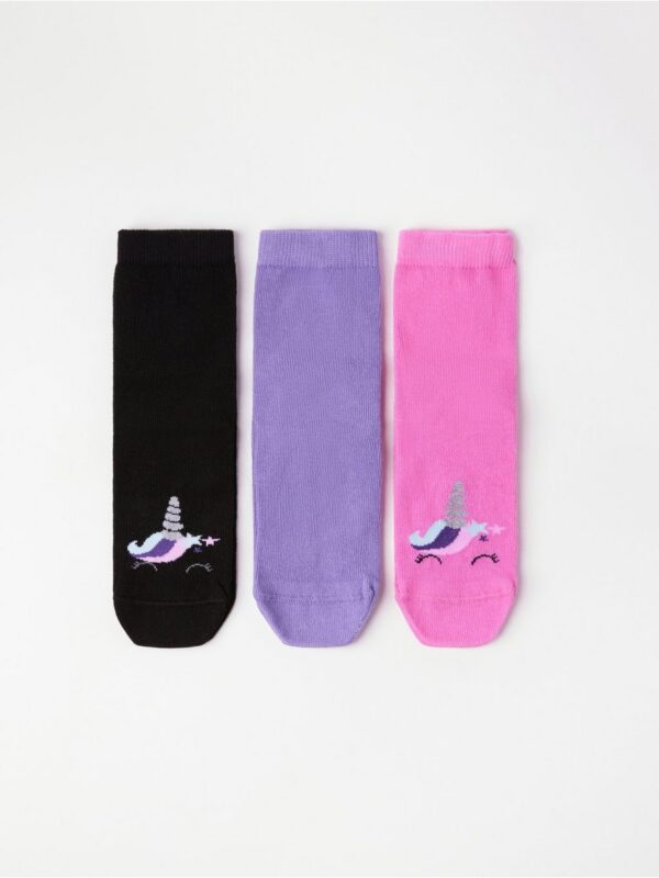 3-pack socks with antislip - 3002581-481