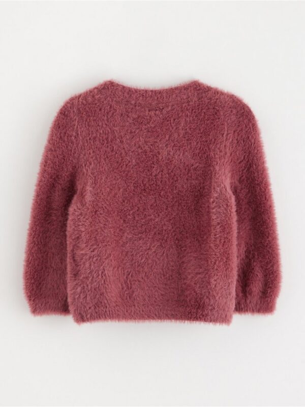 Fluffy knitted cardigan - 3002724-554