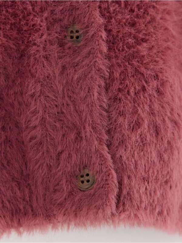 Fluffy knitted cardigan - 3002724-554