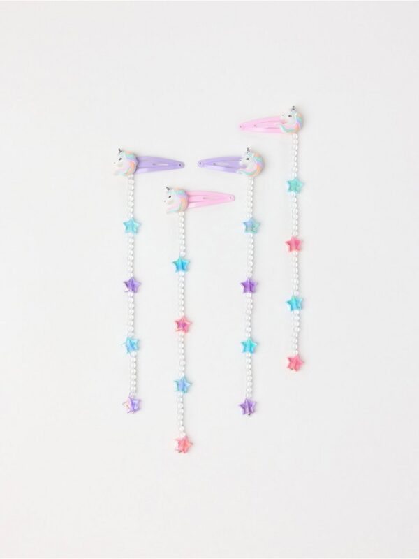 4-pack  hairclips with pearls - 3002927-6665