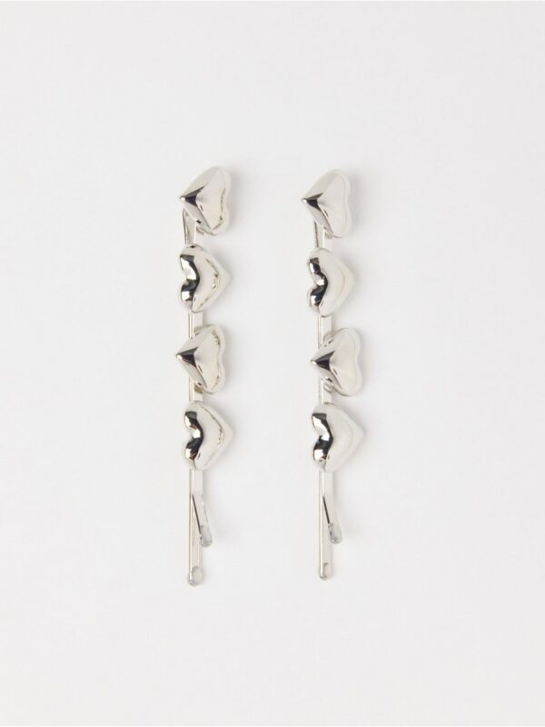 2-pack  hair pins with hearts - 3002935-10
