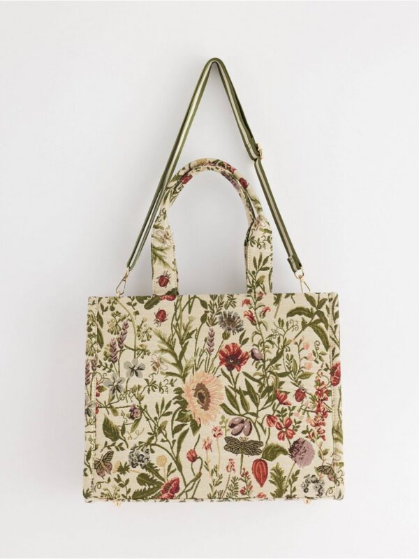 Large jacquard-weave bag - 3003039-305
