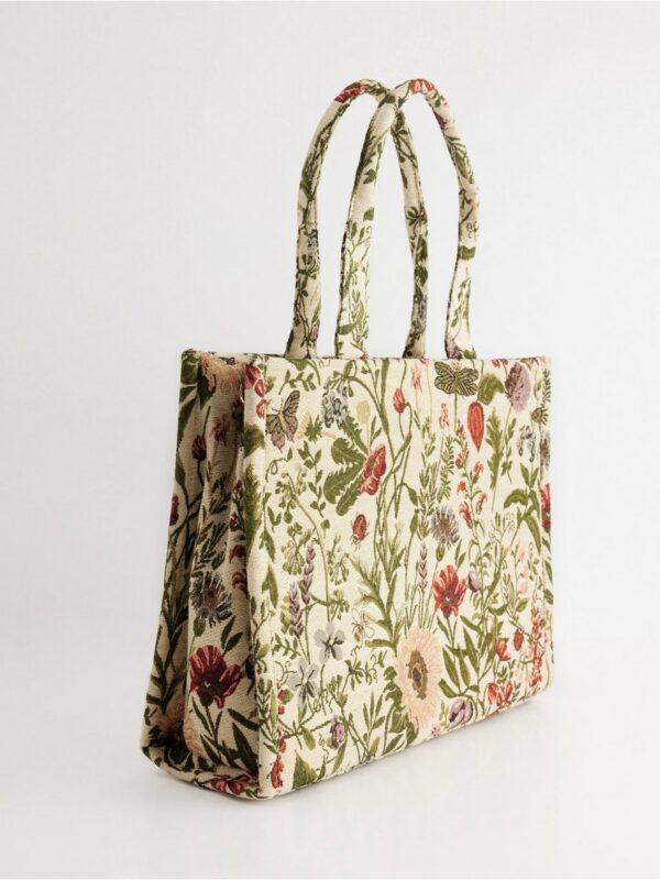Large jacquard-weave bag - 3003039-305