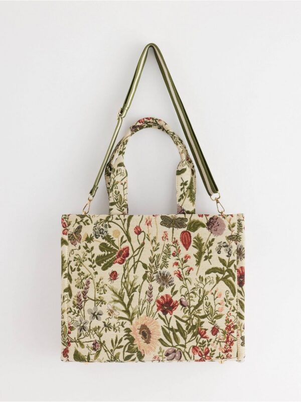 Large jacquard-weave bag - 3003039-305