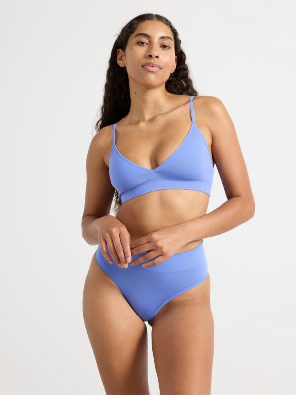 Seamless thong with high waist - 3003337-7636