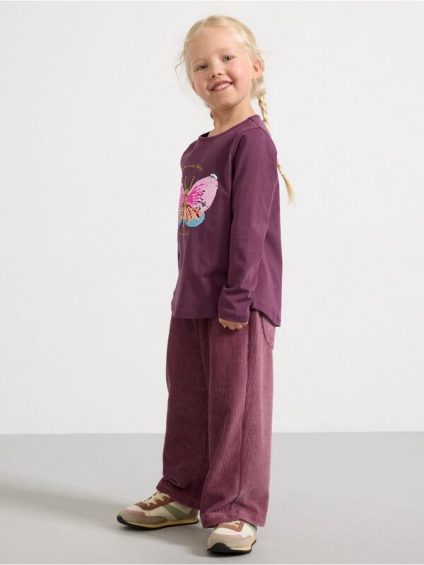Top with reversible sequins motif - 3003830-9439