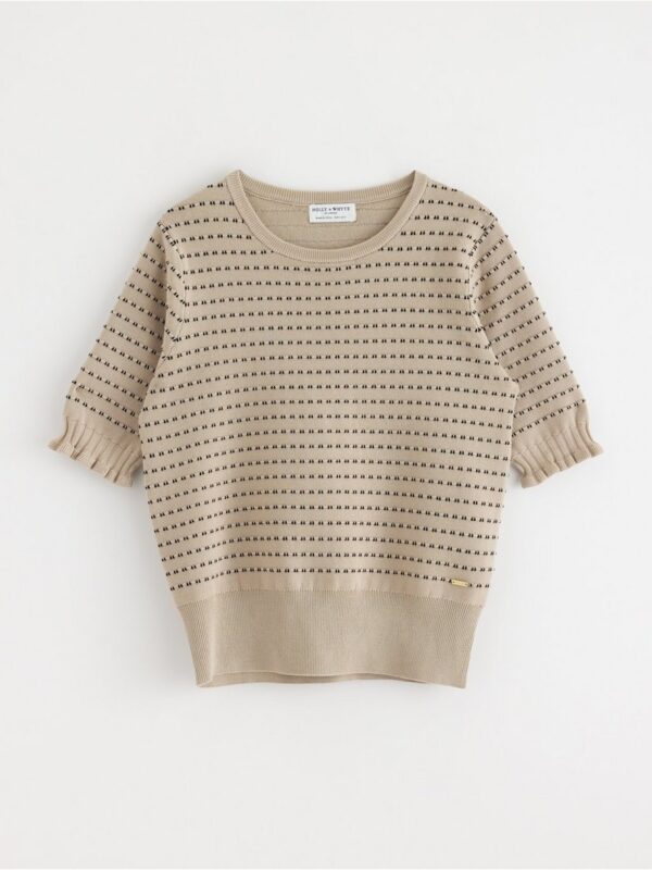 Patterned short sleeve jumper - 8539805-4344