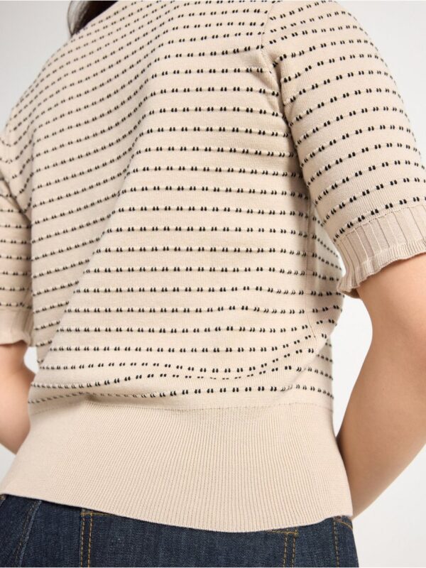 Patterned short sleeve jumper - 8539805-4344