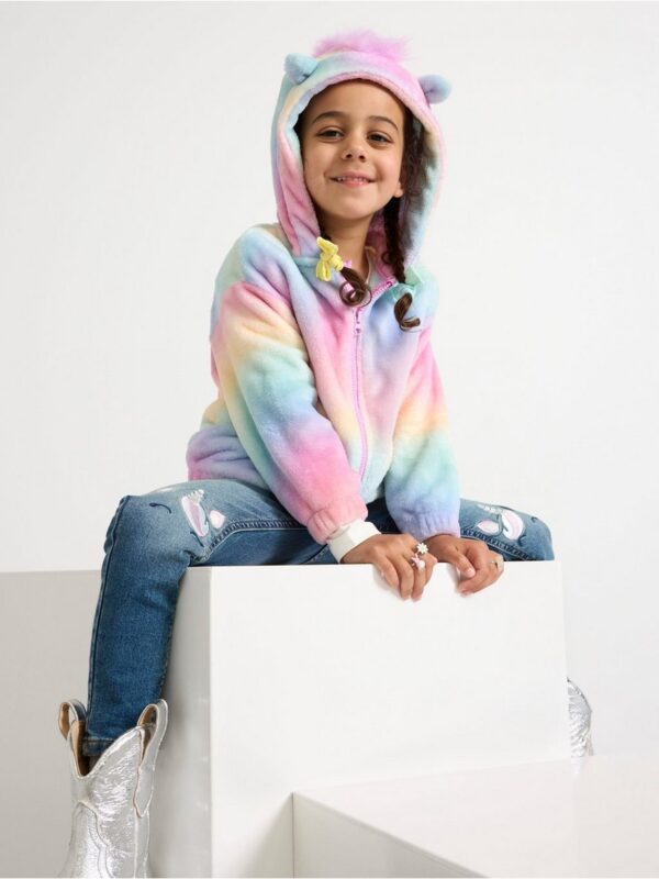 Hoodie with zip - 8583701-9857