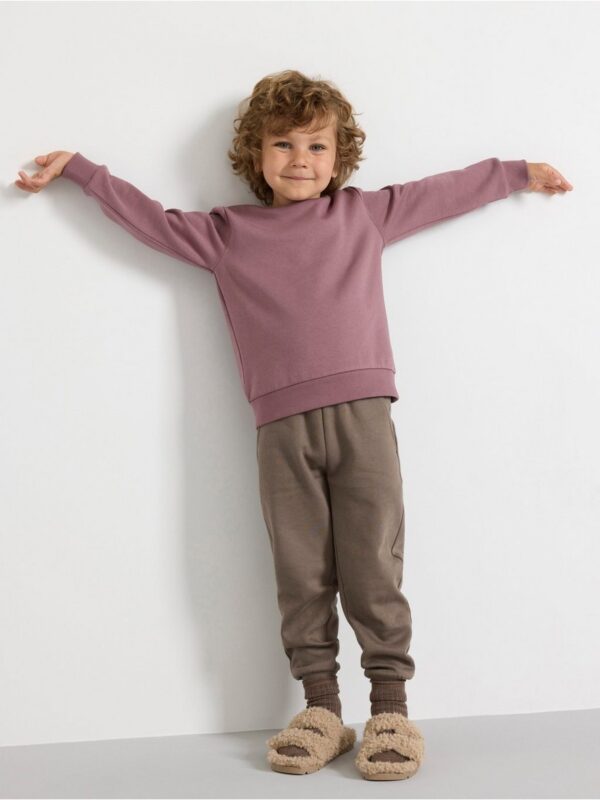 Sweatshirt with brushed inside - 8597413-9438