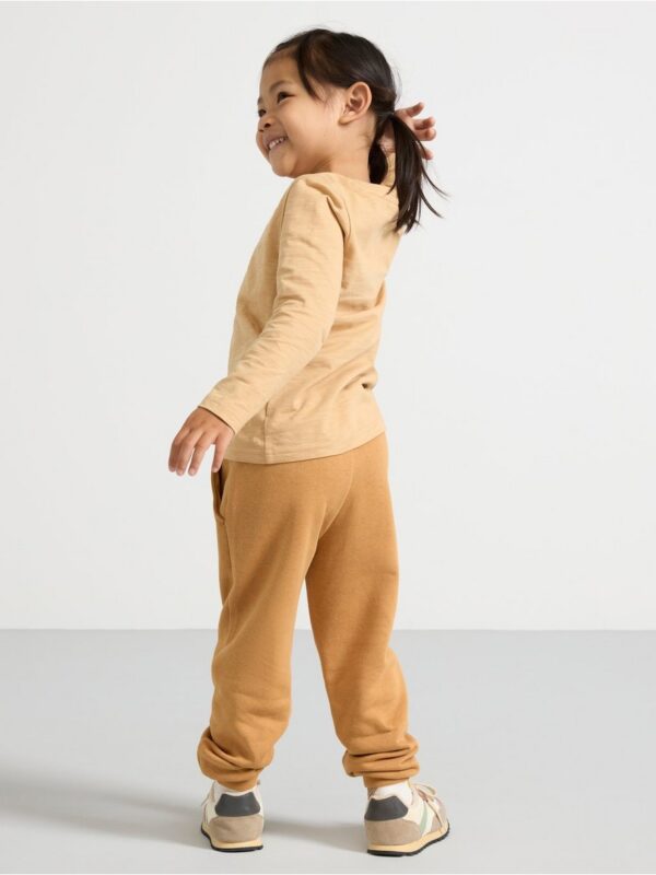 Joggers with brushed inside - 8597416-3012