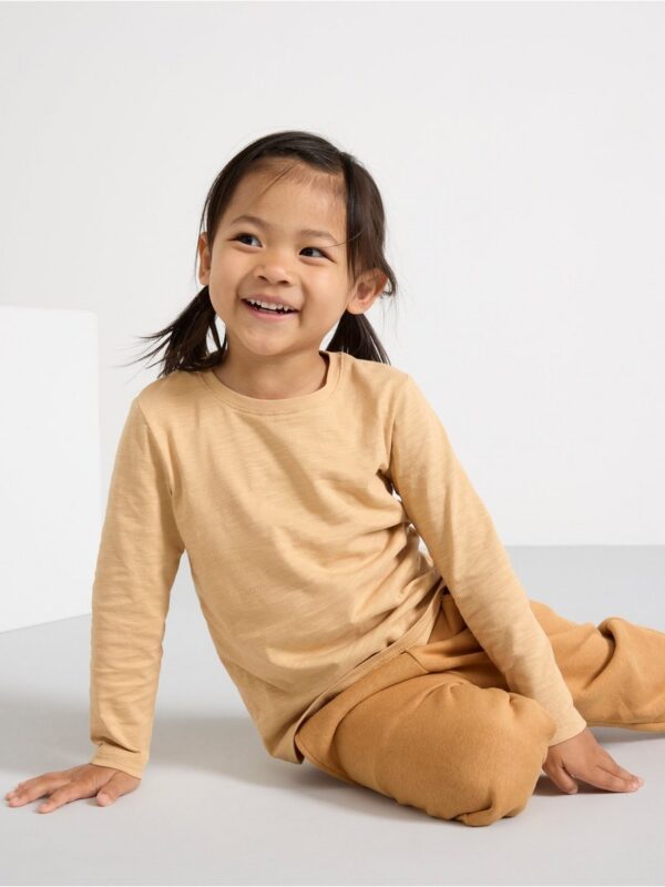 Joggers with brushed inside - 8597416-3012