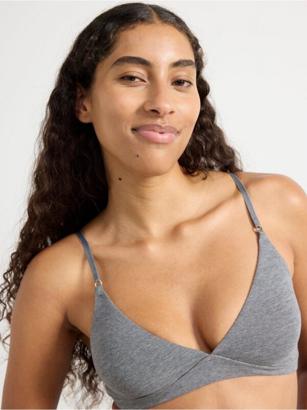 Soft bra in cotton - 8700596-8422
