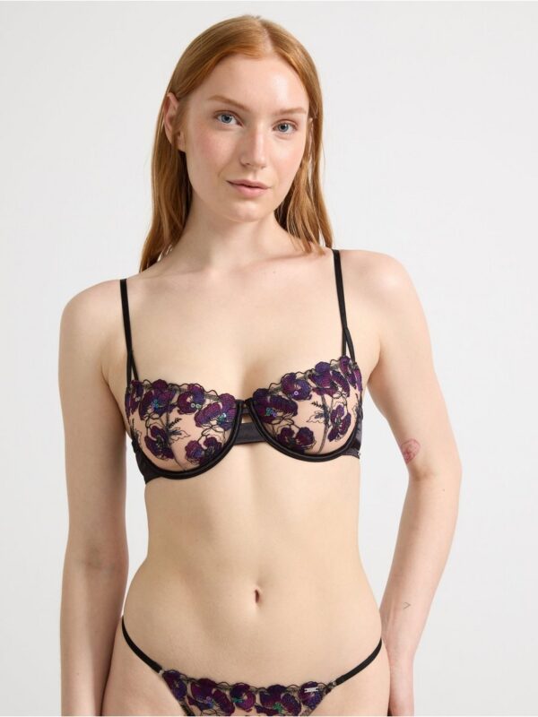Ella m –  balconette bra in lace - 8724443-80
