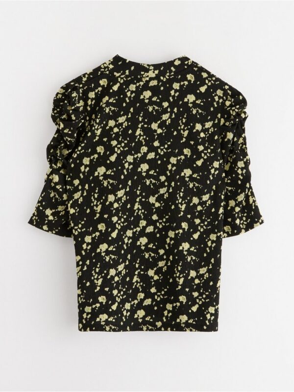 Top with puff sleeves - 3000045-9577