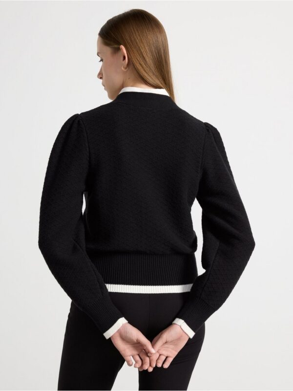 Cardigan with pearl buttons - 3000110-80