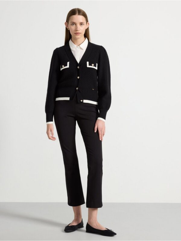 Cardigan with pearl buttons - 3000110-80