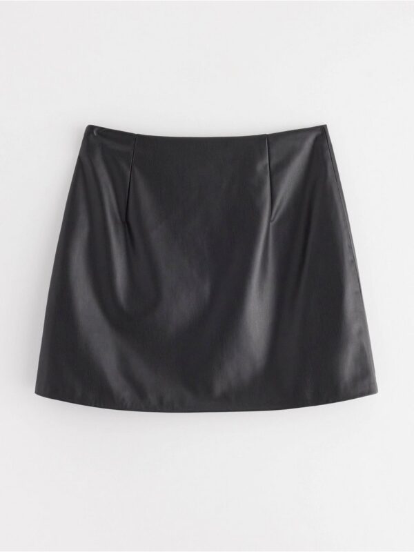 Skirt in imitation leather - 3001443-80