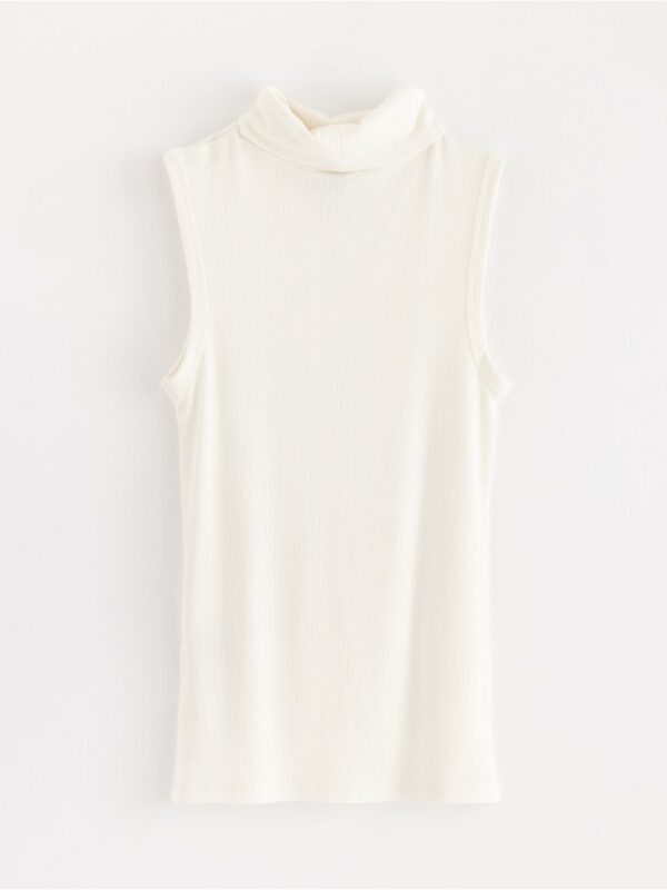 Sleeveless turtleneck top - 3001666-7862