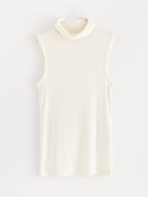 Sleeveless turtleneck top - 3001666-7862