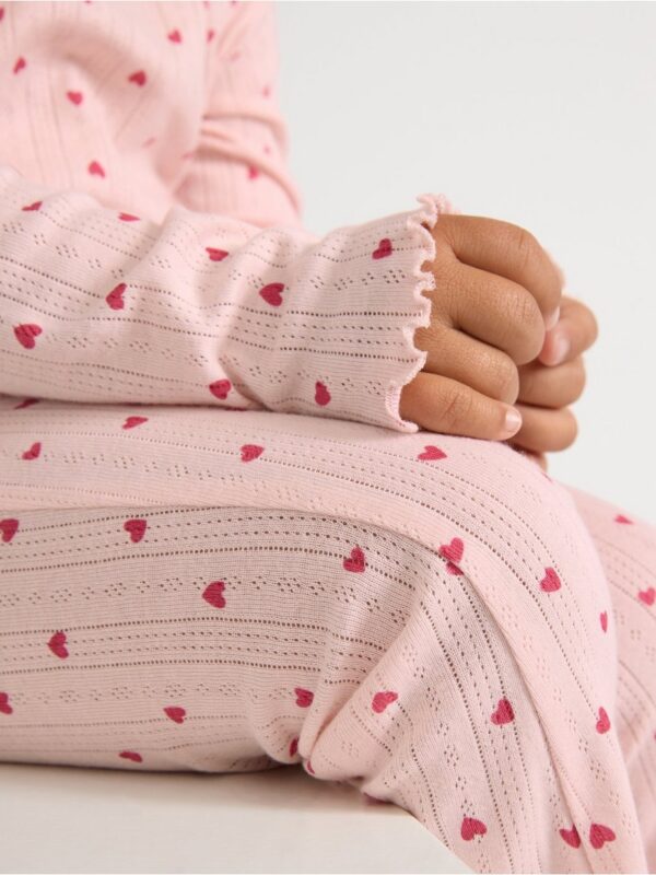 Pyjama set in pointelle - 3001673-7491